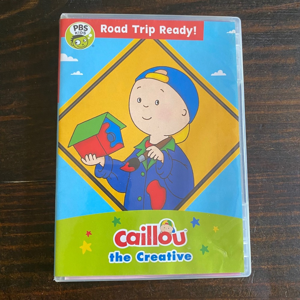 PBS Kids Caillou the Creative Road Trip Ready DVD 12‎ Stories 2016 CAIU625 TV-Y